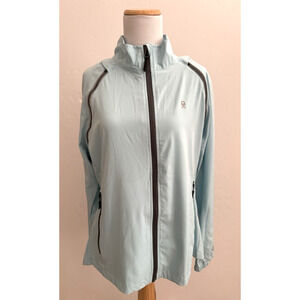 Little Donkey Andy Jacket Vest Removable Sleeves Large Cycling Golf Pale Blue